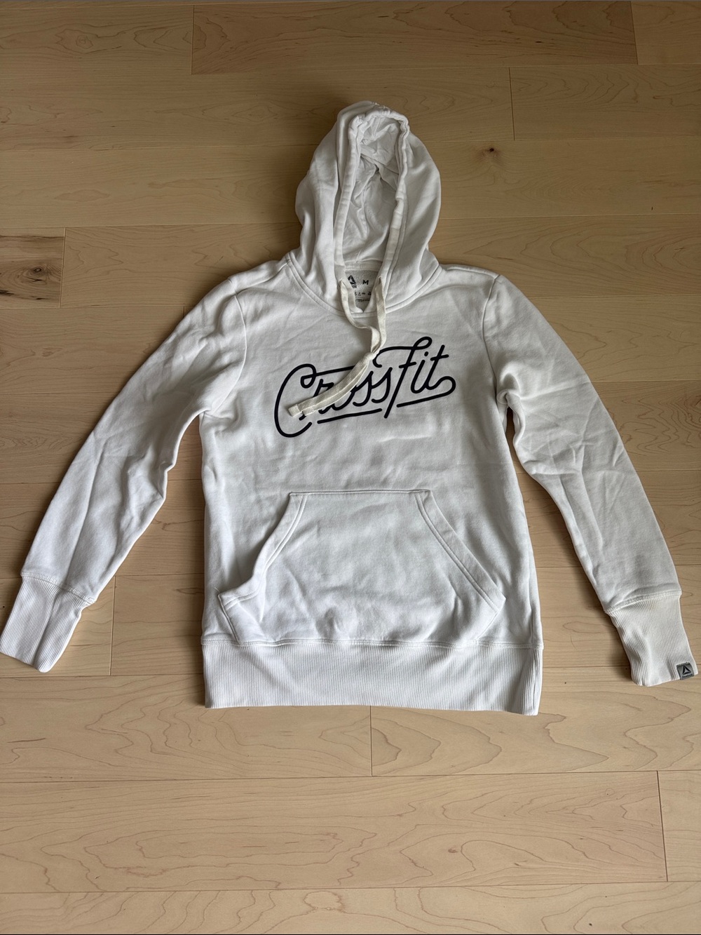Reebok White CrossFit Hooded Sweatshirt
